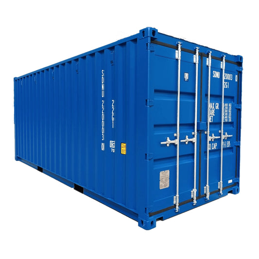 Container maritime 20 pieds – Bleu