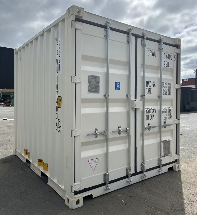Container maritime 10 pieds – Blanc
