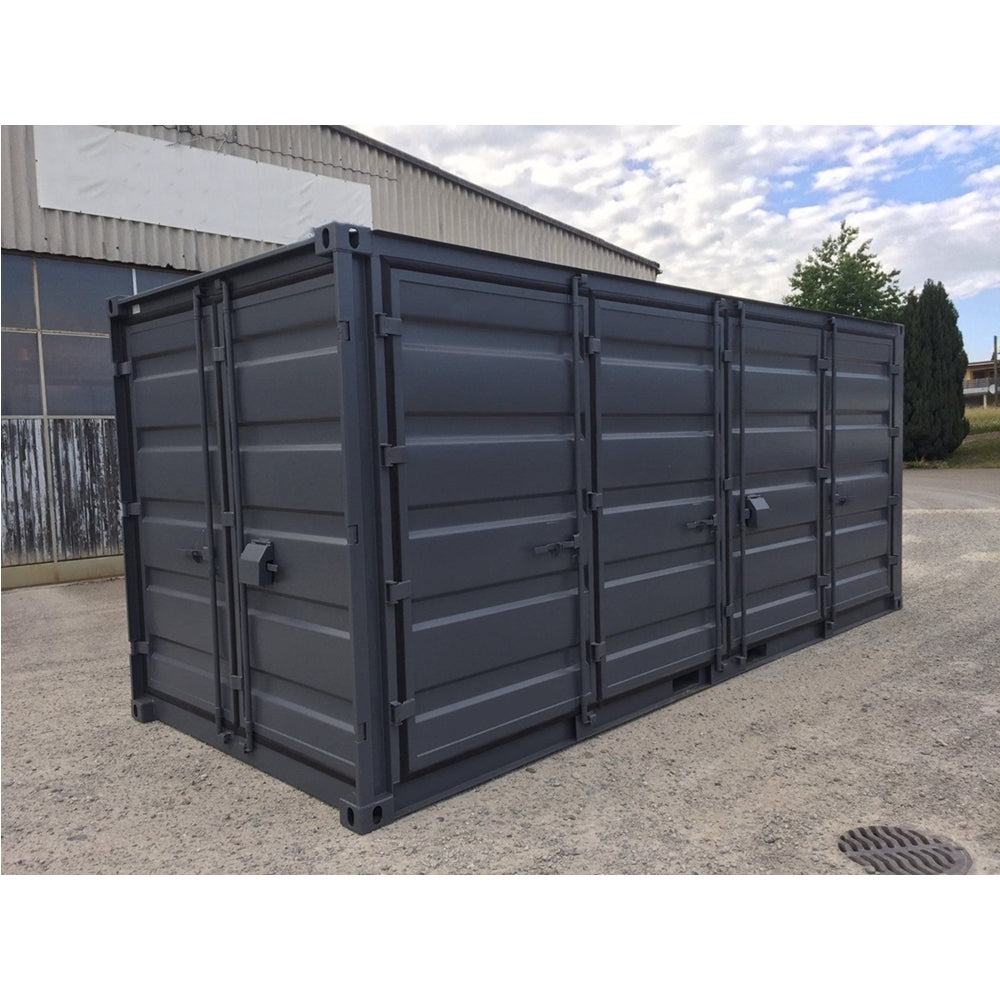 Conteneur de stockage 20 pieds Open Side avec double ouverture