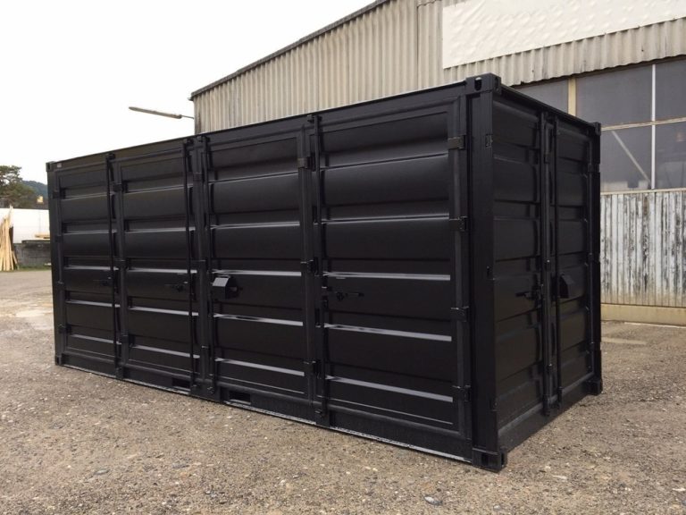 Conteneur de stockage 20 pieds Open Side avec double ouverture