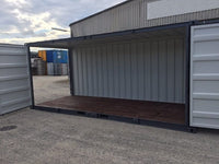 Conteneur de stockage 20 pieds Open Side avec double ouverture