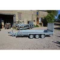 Vlemmix Porte-engin 400 x 180 PTAC 3500 kg 3 essieux 3×1500 kg