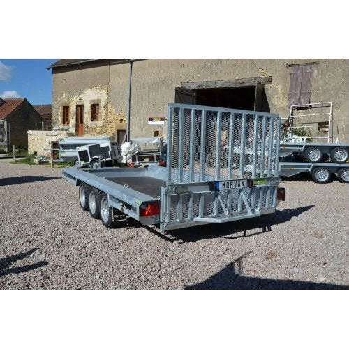 Vlemmix Porte-engin 400 x 180 PTAC 3500 kg 3 essieux 3×1500 kg